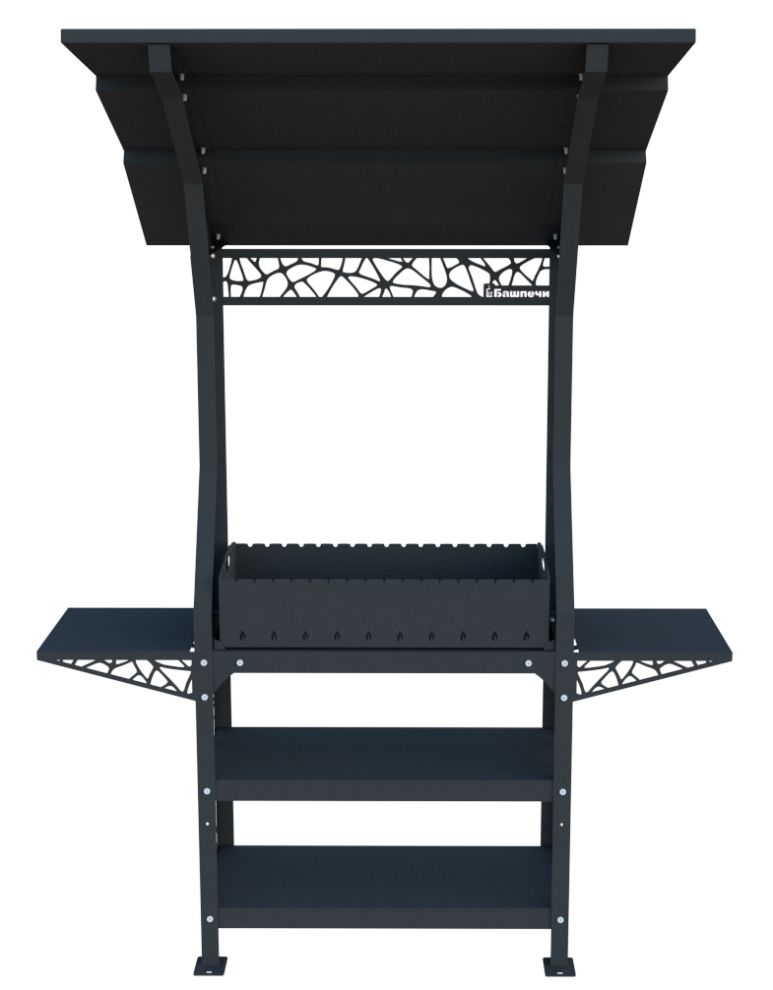 Мангальная станция «Бионика» + мангал 4мм 75см соты (комплект)